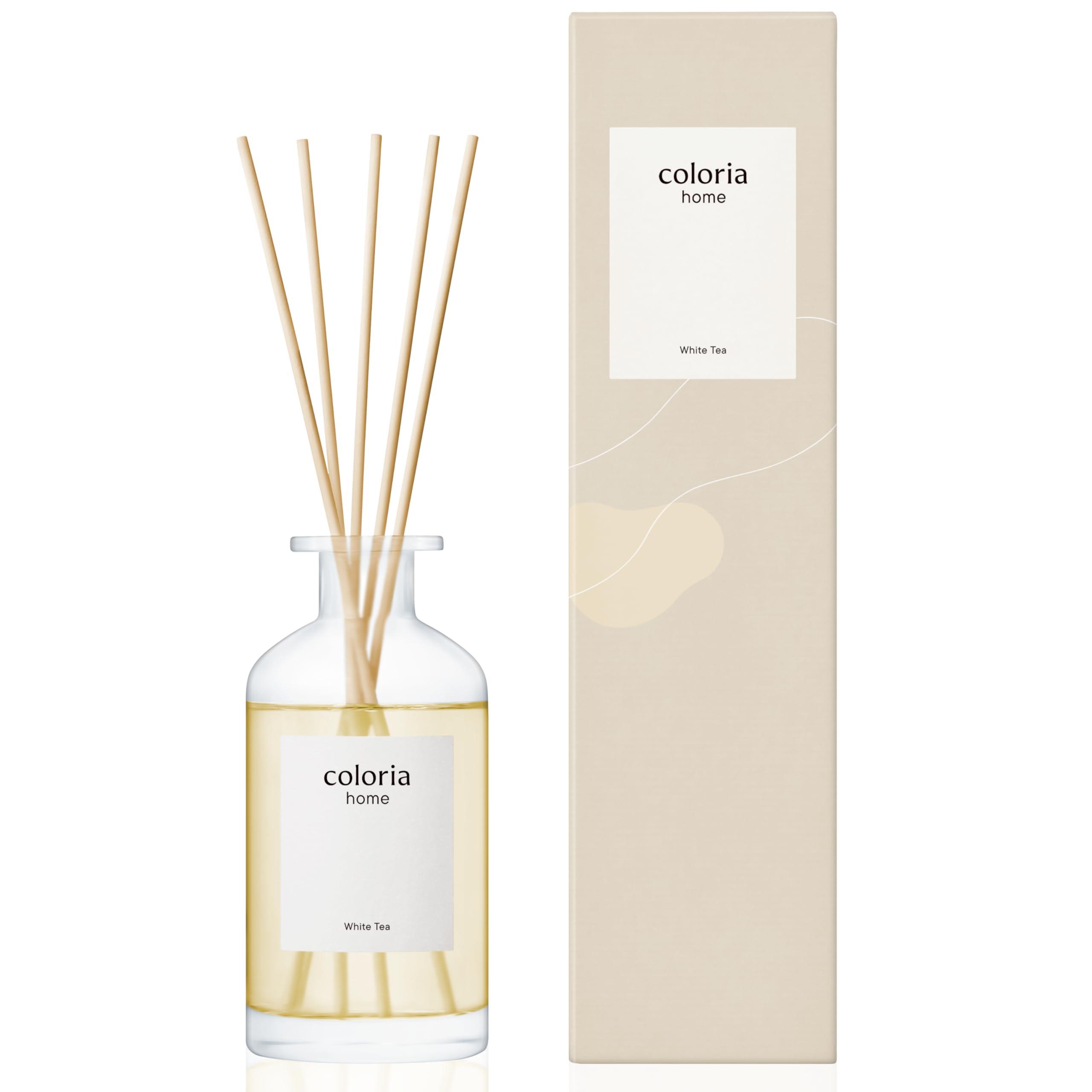 【 香り好きの約90%が納得 】爽やかなホワイトティーの香り Coloria Home ルームフレグランス 180ml 約2.5ヶ月分 リードディフューザー スティック付き 芳香剤 部屋用 カラリアホーム ホワイトティー ギフト プレゼント